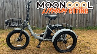 My 1st Lithium Utility eTrike | Mooncool TK1 Folding 48v 14.5ah 500w Motor | Full Review  & Assembly