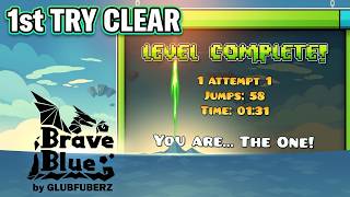 Geometry Dash: [Hard Event] Brave Blue by Glubfuberz (Song: Teminite - The Deep)