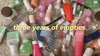 EMPTIES ✨💄 makeup I’ve used up + figuring out how to recycle it all