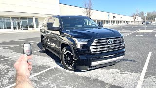 2023 Toyota Sequoia Limited TRD Offroad: Start Up, Test Drive, Walkaround, POV and Review