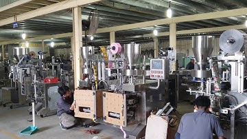 Máy đóng gói tự động, máy chiết rót chai, luôn có sẵn tại nhà máy Anpha | Cơ Khí Anpha