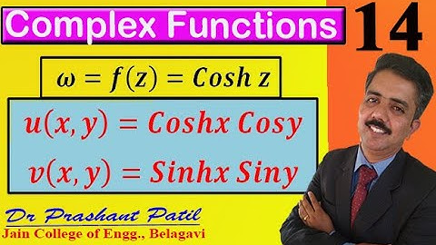 To show that Coshz is analytic || Complex Analysis || 18mat41 || Dr Prashant Patil