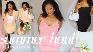Summer Try On Haul Darling Outfits From Mango, Express, Lulus & Jing