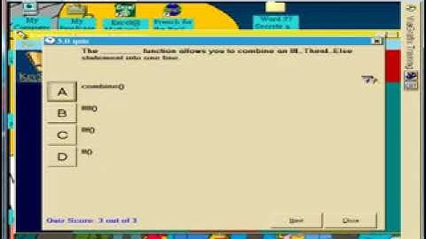 Keystone Learning: Visual Basic 6 Level 2 Chapter 3 Quiz and Conclusion