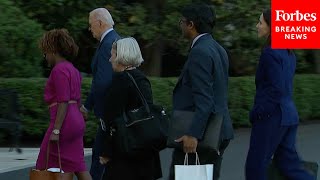 WATCH: Biden Again Flanked By Aides Upon Return To White House