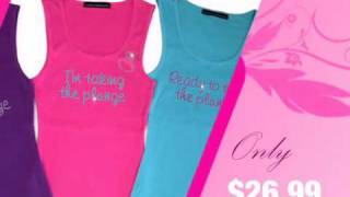Exclusive I'm Taking the Plunge Series Rhinestone Bachelorette Party Tanks or Tees - AdvantageBridal