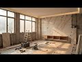 Living Room Renovation Time-Lapse | Complete Room Transformation