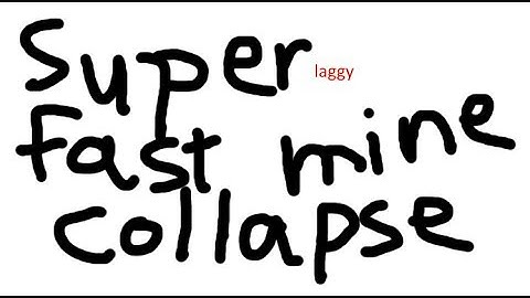 ROBLOX mining simulator - fastest mine collapse ever