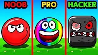 NOOB vs PRO vs HACKER RED BALL