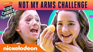 Not My Arms Challenge w/ Annie LeBlanc & Jayden Bartels 💄 Kids' Choice Awards | Nick