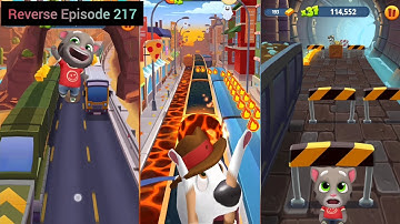 Talking Tom Gold Run Cool Reverse Android GamePlay Walkthrough Episode 217
