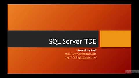 Transparent Data Encryption in SQL Server