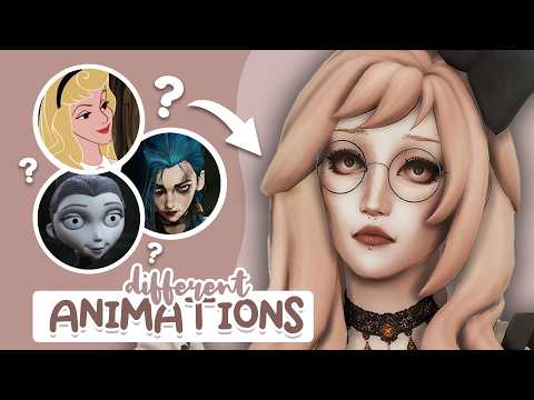 1 Sim 3 Animation Styles Sims 4 Create A Sim Challenge