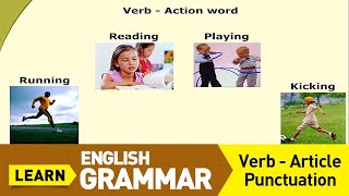 learn english grammar for beginners basic english learning video verb punctuation article