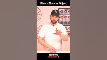 🔍 File, block, or object storage