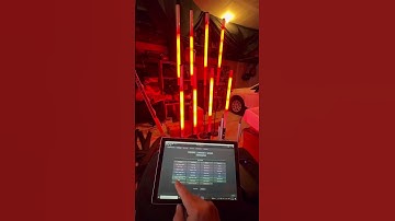 Some SoundSwitch Shortcut Pixel Animation Autoloops on the Both Lighting 360 Tubes #dj #djsetup