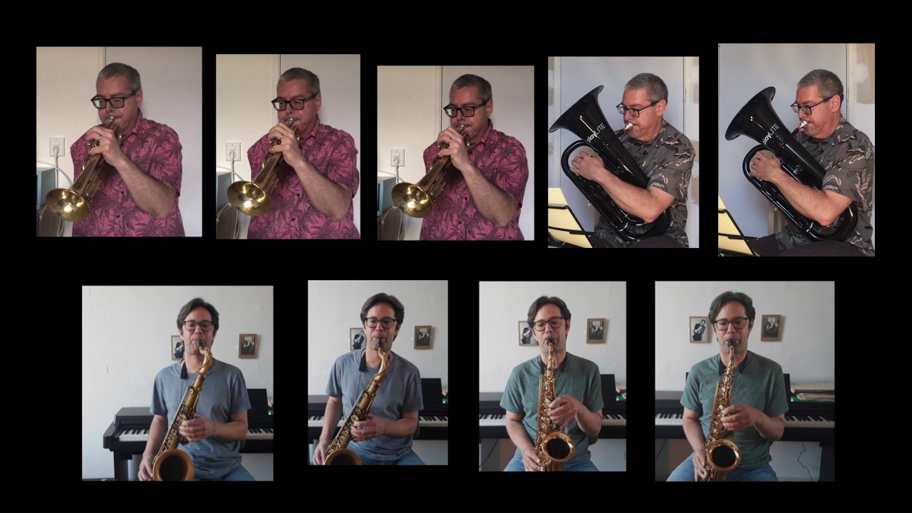 Menno's Virtual Big Band plays Chopin's Prelude no. 4 in E minor