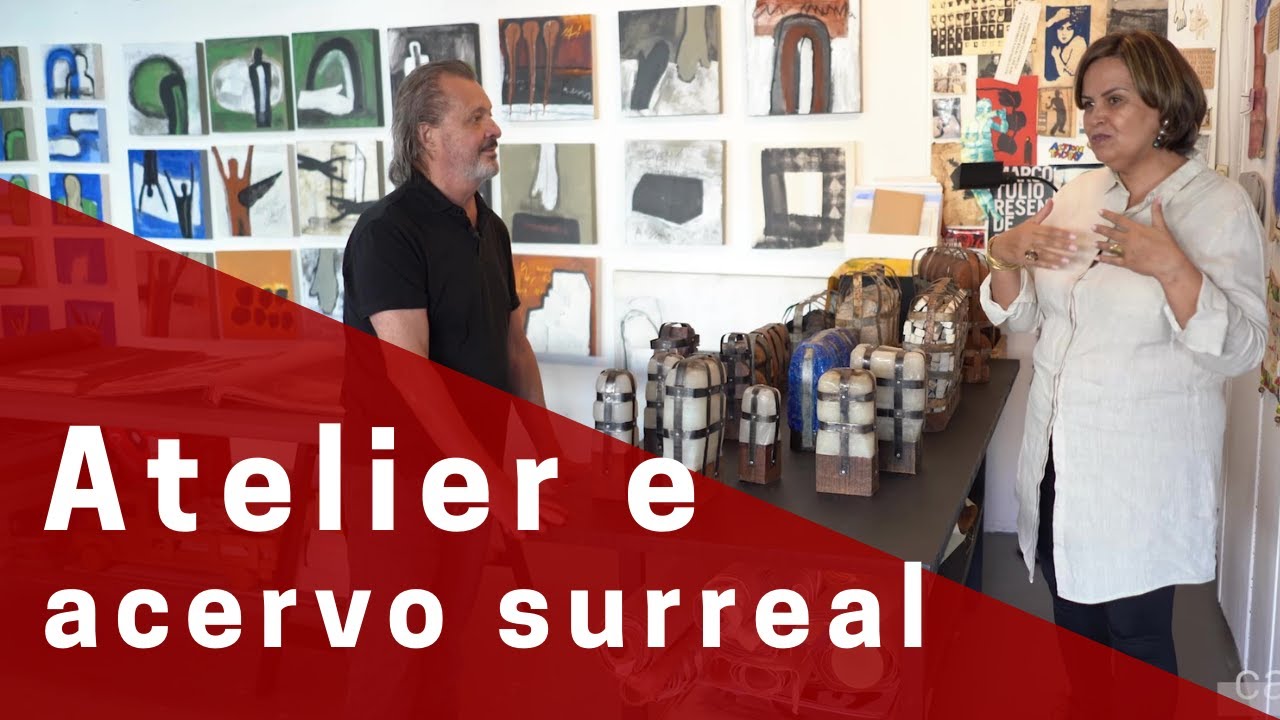 Atelier incrível e acervo surreal do artista plástico Marco Túlio Resende