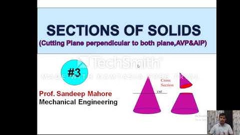 Sections of Solids (Orientation)Lec-3 | Plane Perpendicular to Both Plane , AIP & AVP|