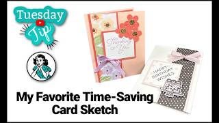 Easy Card Sketch Idea Create Two Beautiful Cards from One Layout