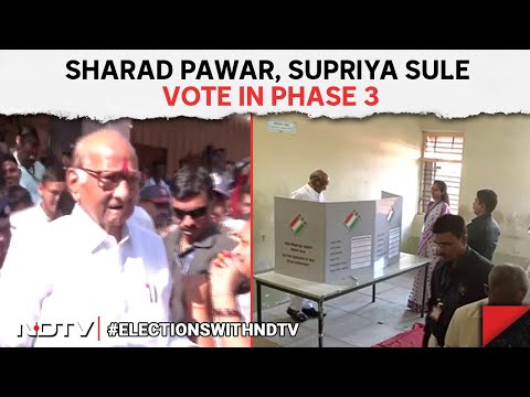 Sharad Pawar Voting | NCP-SCP Chief Sharad Pawar Casts His Vote At A Polling Booth In Baramati @NDTV