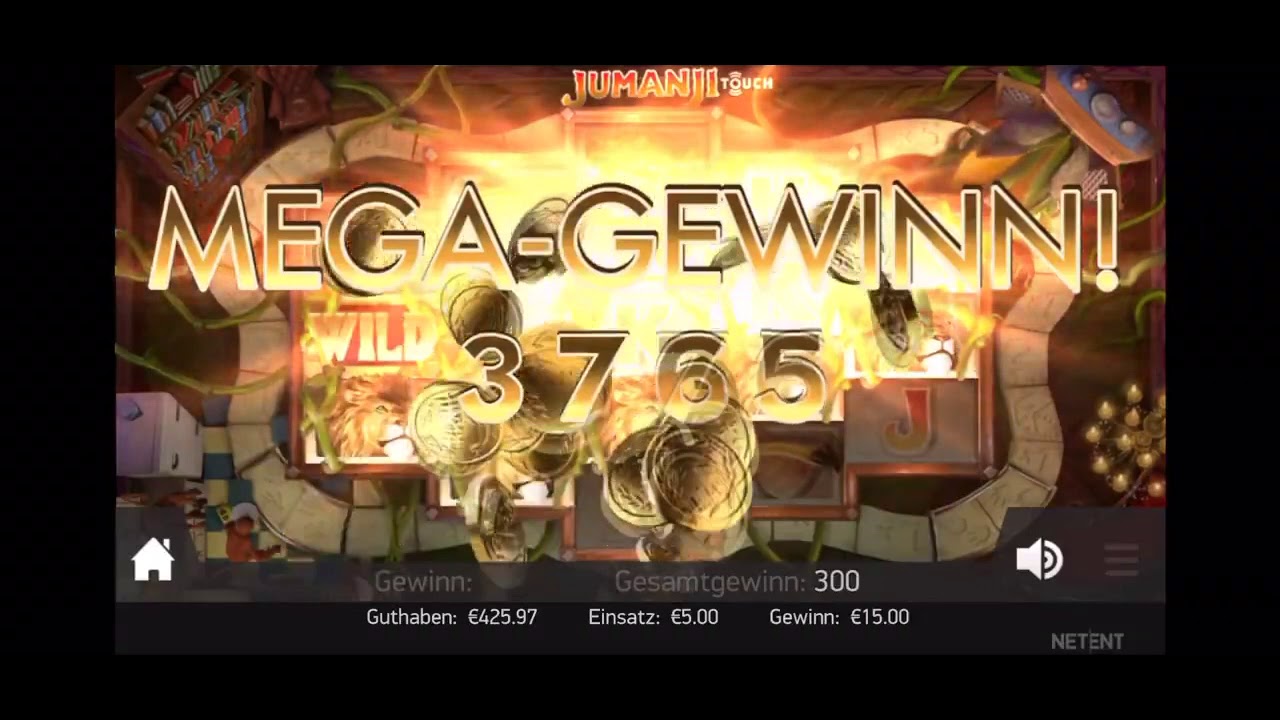 Jumanji Slot Mega Win! 5€ Bet / Hoher Gewinn 5€ Einsatz