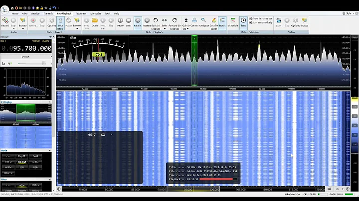Geminids Meteor Scatter FM SDR Ping - Rochester, NY market from Head Waters, VA - December 14, 2022
