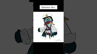 roblox bedwars fanart summer skin💀#fanart