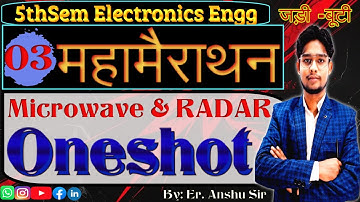 03.Microwave & RADAR  || One Shot Revision || महामैराथन || 5th Semester  #tpc_semester #sbte_bihar