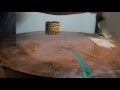 Custom Wood Table -Color Epoxy Inset Process