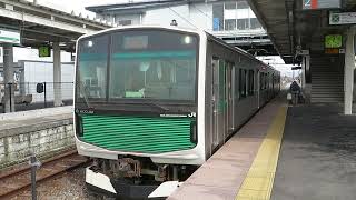 JR東日本EV-E301系「ACCUM」 V4編成 岡本駅発車