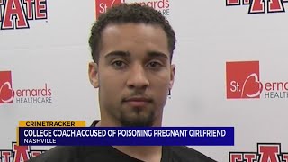 College coach accused of poisoning pregnant girlfriend
