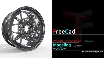Freecad tutorial - Product design #014 - Wheel rim