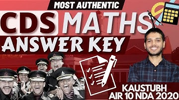 CDS 2 2021 Maths Answer Key | Paper Analysis | CDS Preparation | Learn With Sumit