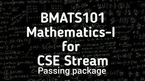 Mathematics 1 for CSE stream vtu passing package| BMATS101 #maths #examquestions #engineering