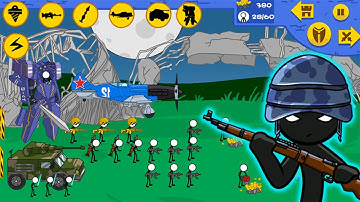 STICKMAN MODERN TOTAL WAR - New Stick War Game 2021  (iOS Android)