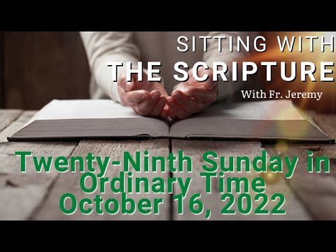 Sitting with Scripture for Sunday- Gospel Reflection