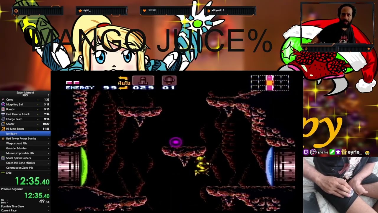 Super Metroid Onehanded - RBO% attempt - 14+ HOUR ONE (Part 1/2)