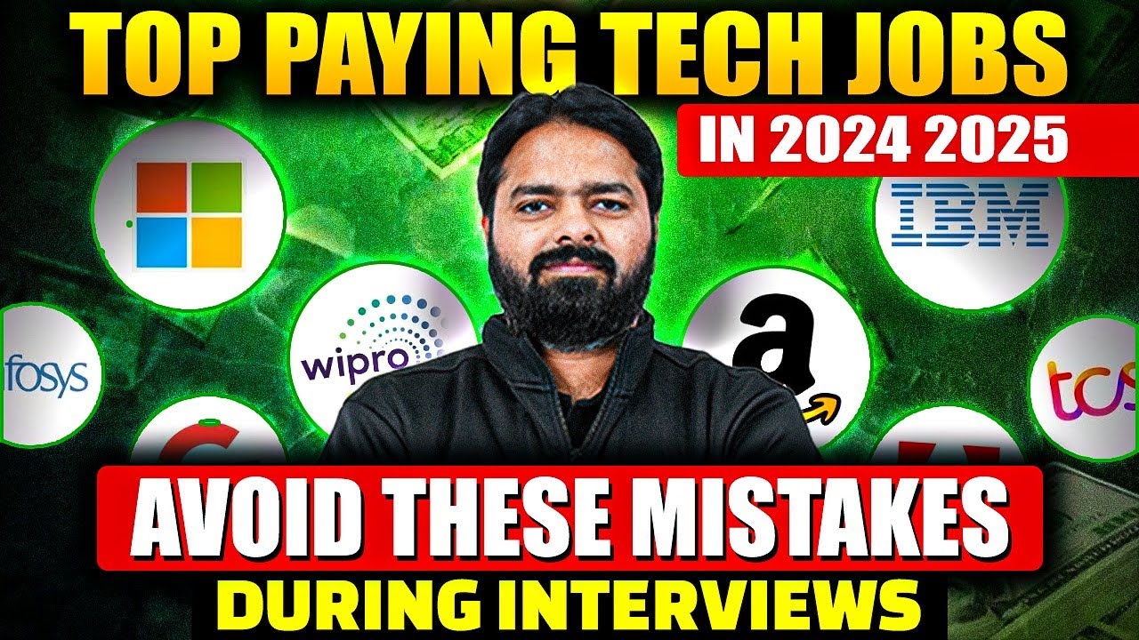 Top Paying Tech Jobs in 2024-2025 | Avoid These Mistakes During ...