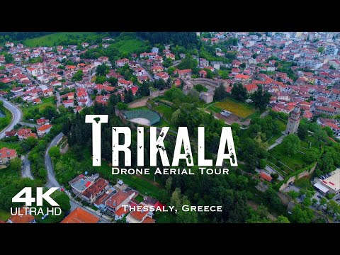 TRIKALA 🇬🇷 Τρίκαλα 2023 Drone Aerial 4K | Greece Θεσσαλία Ελλάδα