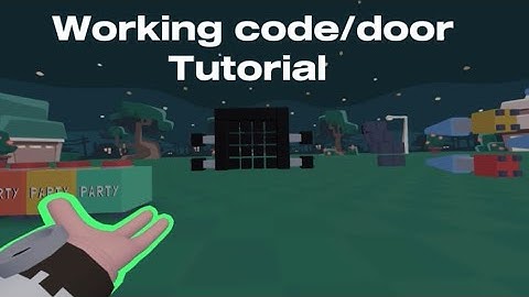 Tutorial on how to make a working code/door #viralvideo #yeeps #vr