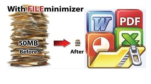How to compress PDF, PPT, photos into smaller file size on file-server backup - Free FILEminimizer