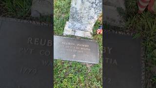 Reuben Henry Hamby.         1779-1872. (Age 92-93) #veteran #tombstone #gravestone #gravesite