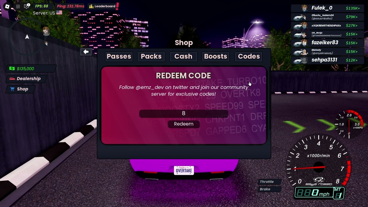 NEW ALL WORKING CODES OVERTAKE IN 2025 ROBLOX OVERTAKE CODES YouTube 