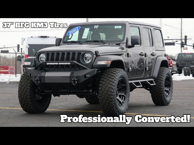 3 Inch Lifted 2021 Jeep Wrangler | BFG 37 Inch Tires - Custom Bumper and  More! - YouTube