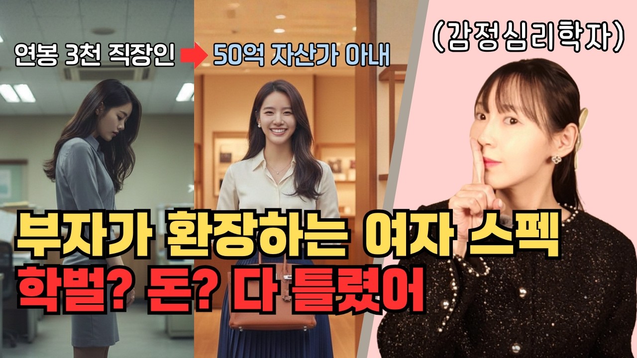 연봉 3천 여성이 연 매출 50억 자산가와 상향혼 성공한 진짜 이유(실제 성공 사례)