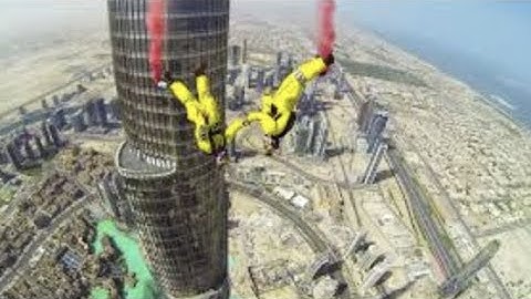 Jumping Off the Tallest Building in the World Without a PARACHUTE l Dubai l Burj Khalifa