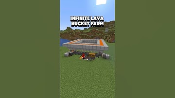 Infinite Lava Bucket Farm In Minecraft! #minecraft #survival #minecraftfarms