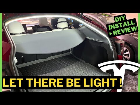 Tesla Model Y Trunk Light Upgrade! Quick Install and Review + Coupon