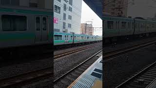 E231系0番台　快速　上野行き　亀有駅通過